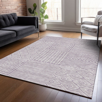 Tapis Chantille moderne en mosaïque lavable en machine pour intérieur/extérieur