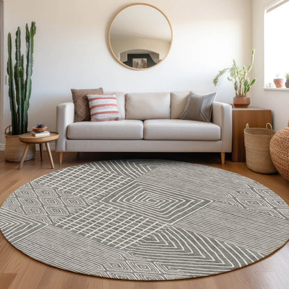 Tapis Chantille moderne en mosaïque lavable en machine pour intérieur/extérieur