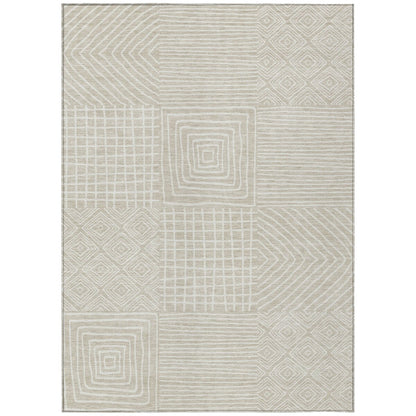 Tapis Chantille moderne en mosaïque lavable en machine pour intérieur/extérieur