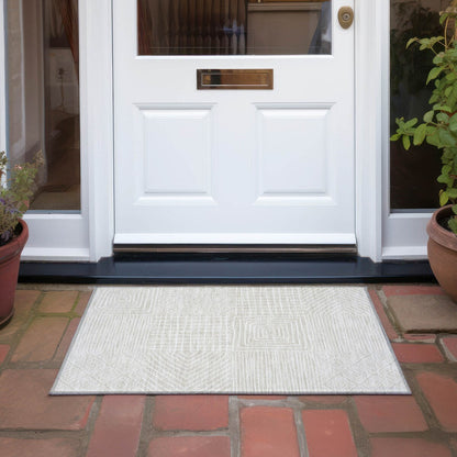 Tapis Chantille moderne en mosaïque lavable en machine pour intérieur/extérieur