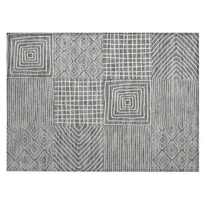 Tapis Chantille moderne en mosaïque lavable en machine pour intérieur/extérieur