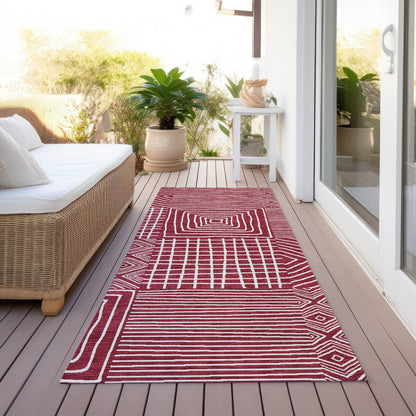 Tapis Chantille moderne en mosaïque lavable en machine pour intérieur/extérieur