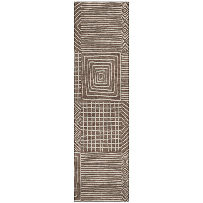 Tapis Chantille moderne en mosaïque lavable en machine pour intérieur/extérieur