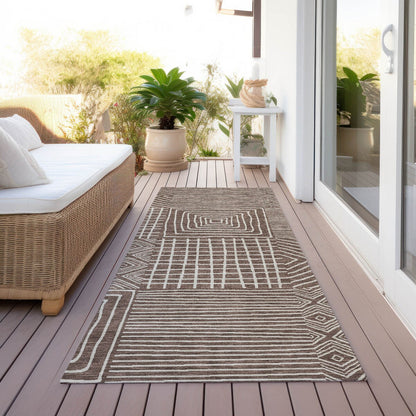 Tapis Chantille moderne en mosaïque lavable en machine pour intérieur/extérieur