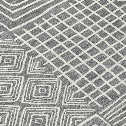 Tapis Chantille moderne en mosaïque lavable en machine pour intérieur/extérieur