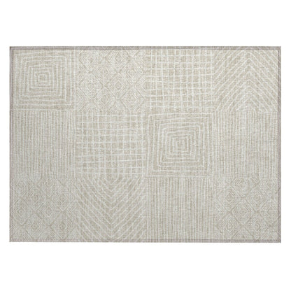 Tapis Chantille moderne en mosaïque lavable en machine pour intérieur/extérieur