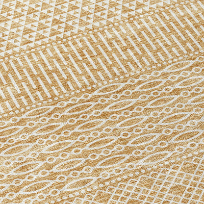 Tapis Chantille moderne à rayures lavable en machine pour intérieur/extérieur