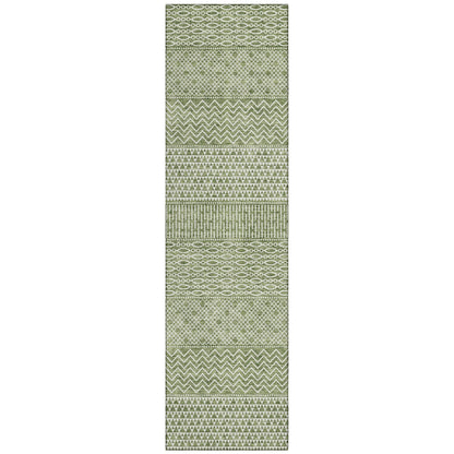 Tapis Chantille moderne à rayures lavable en machine pour intérieur/extérieur