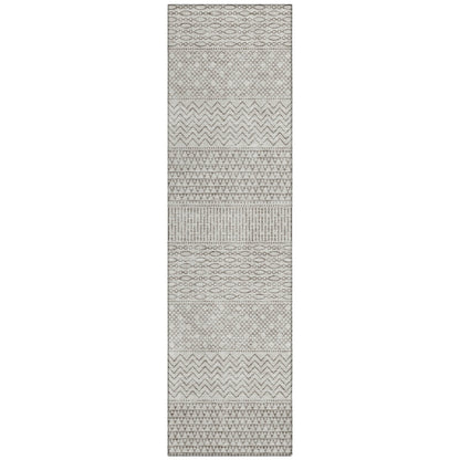 Tapis Chantille moderne à rayures lavable en machine pour intérieur/extérieur