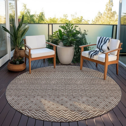 Tapis Chantille moderne à rayures lavable en machine pour intérieur/extérieur