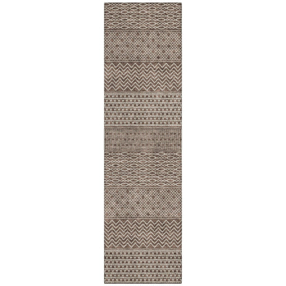 Tapis Chantille moderne à rayures lavable en machine pour intérieur/extérieur