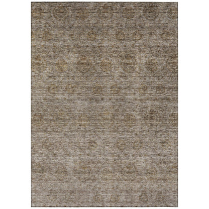 Tapis Chantille damassé ombré lavable en machine pour intérieur/extérieur