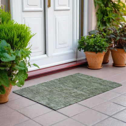 Tapis Chantille damassé ombré lavable en machine pour intérieur/extérieur