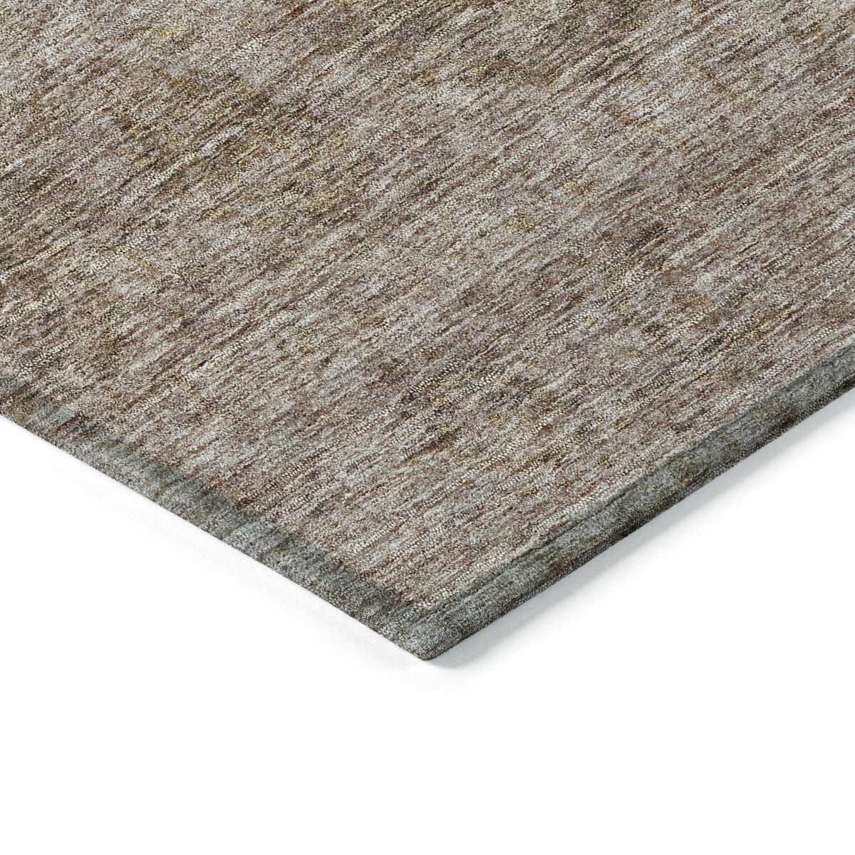 Tapis Chantille damassé ombré lavable en machine pour intérieur/extérieur