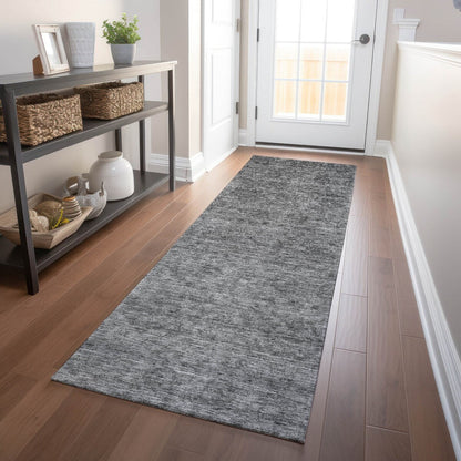 Tapis Chantille damassé ombré lavable en machine pour intérieur/extérieur