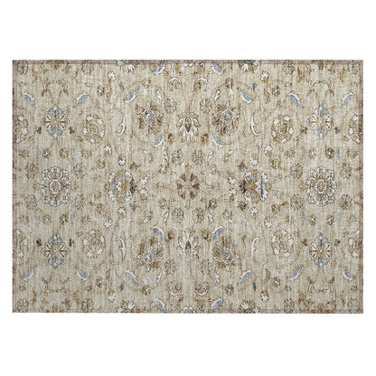Tapis traditionnel Kashan Chantille lavable en machine pour intérieur/extérieur