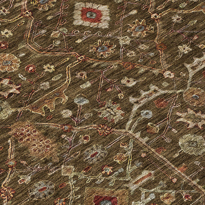 Tapis persan traditionnel Chantille lavable en machine pour intérieur/extérieur