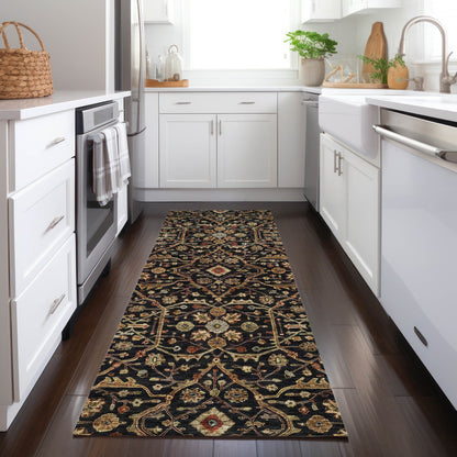 Tapis persan traditionnel Chantille lavable en machine pour intérieur/extérieur