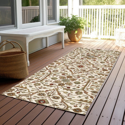 Tapis persan traditionnel Chantille lavable en machine pour intérieur/extérieur