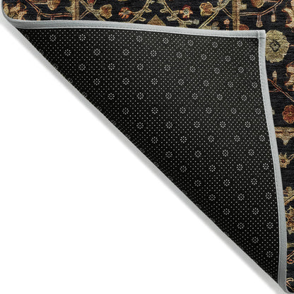Tapis persan traditionnel Chantille lavable en machine pour intérieur/extérieur