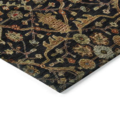 Tapis persan traditionnel Chantille lavable en machine pour intérieur/extérieur