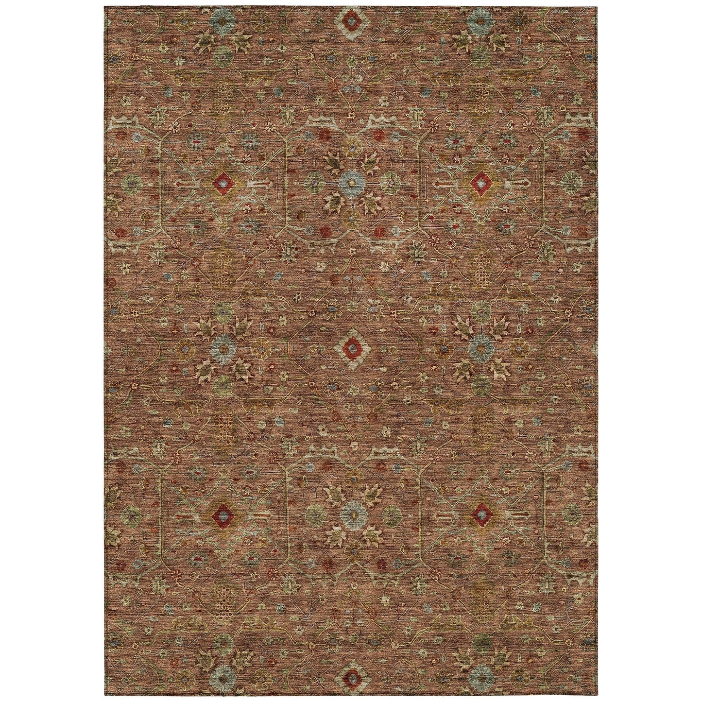 Tapis persan traditionnel Chantille lavable en machine pour intérieur/extérieur