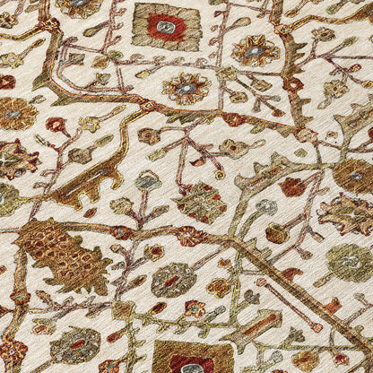 Tapis persan traditionnel Chantille lavable en machine pour intérieur/extérieur