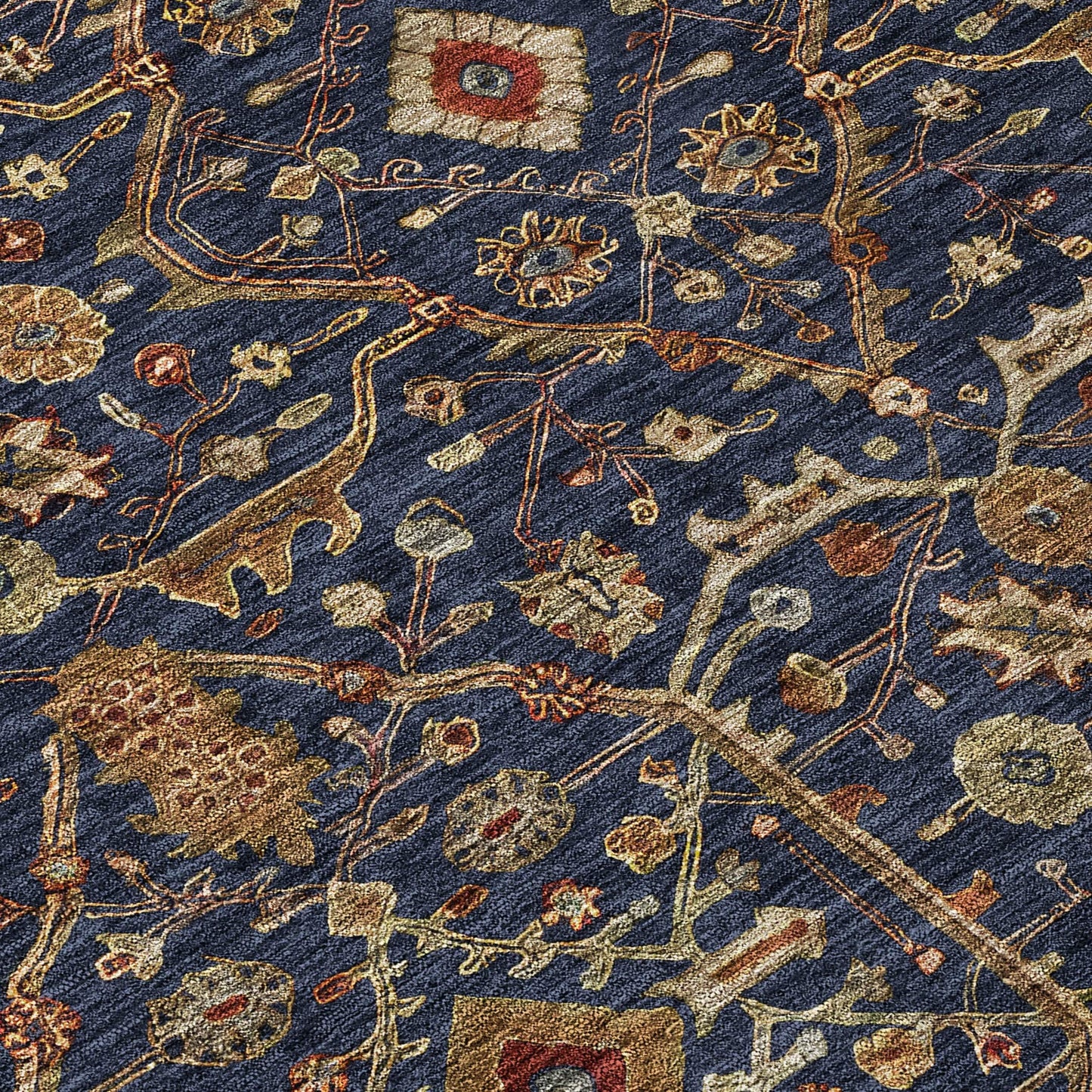 Tapis persan traditionnel Chantille lavable en machine pour intérieur/extérieur