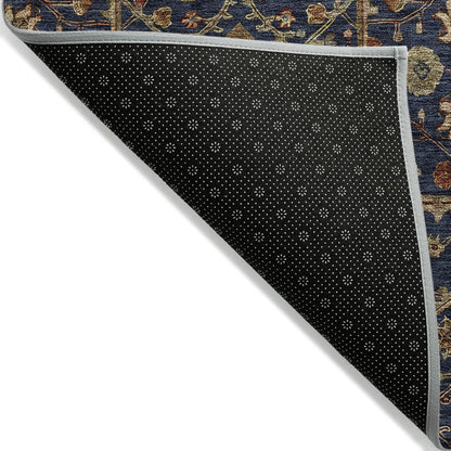 Tapis persan traditionnel Chantille lavable en machine pour intérieur/extérieur