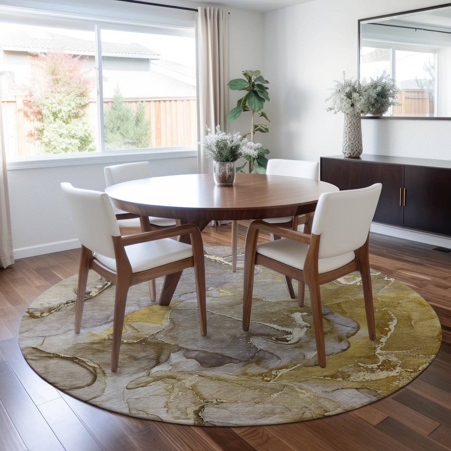 Tapis aquarelle Chantille lavable en machine pour intérieur/extérieur