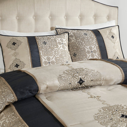 Madison Park Blaine Ensemble de couette jacquard 7 pièces avec coussins décoratifs