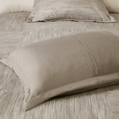 Ensemble de couette en seersucker imprimé Madison Park Clayton 7 pièces