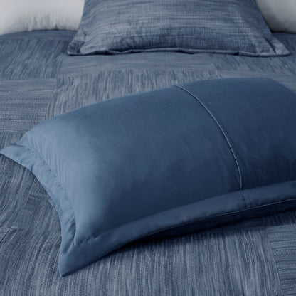 Ensemble de couette en seersucker imprimé Madison Park Clayton 7 pièces