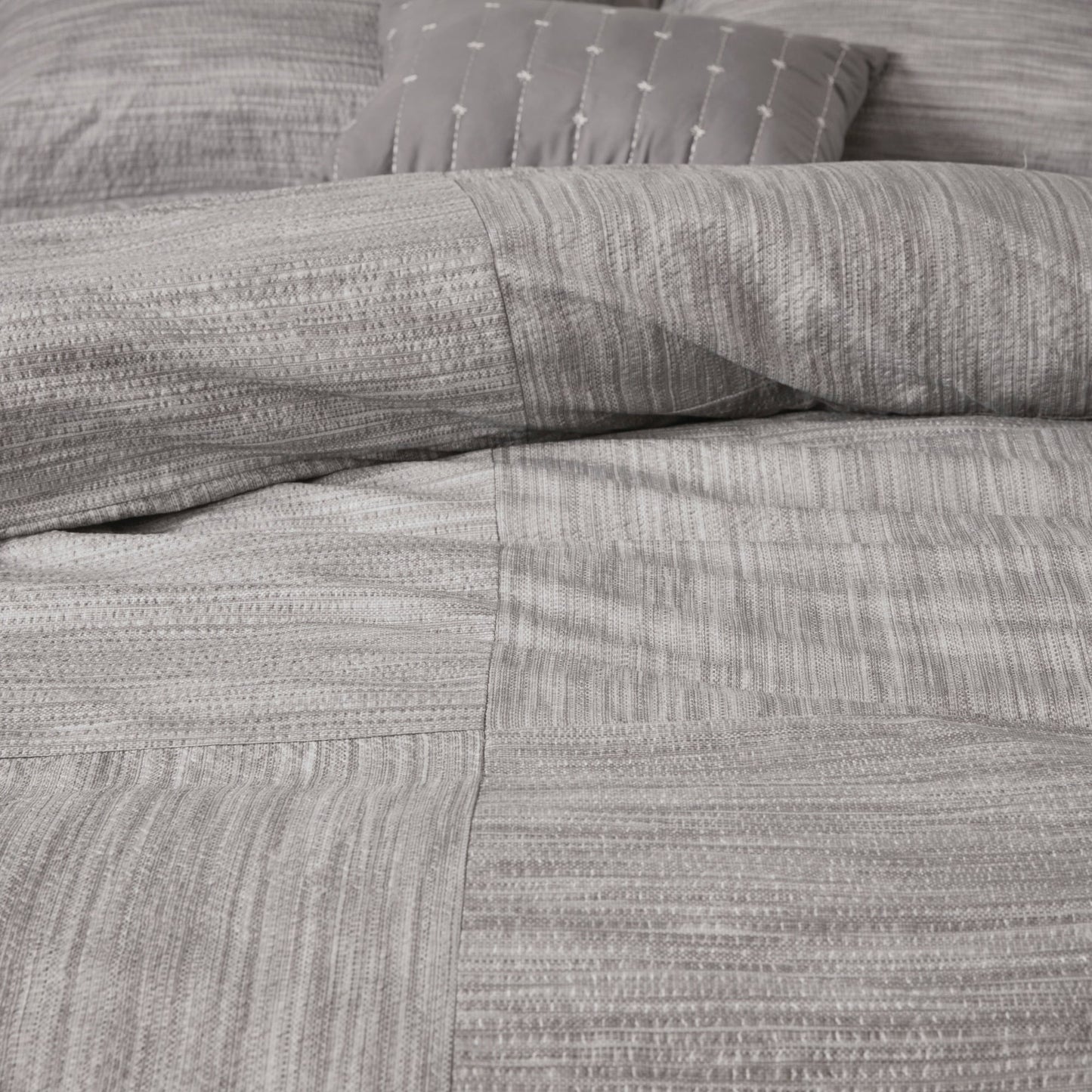 Ensemble de couette en seersucker imprimé Madison Park Clayton 7 pièces