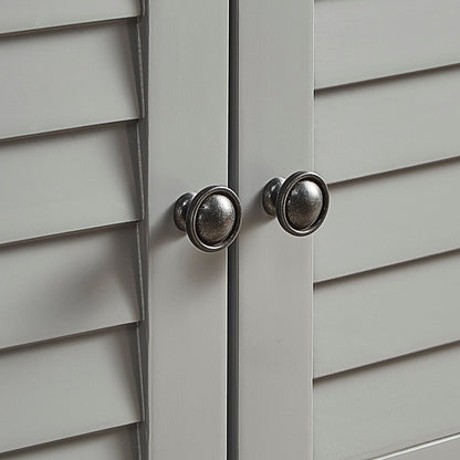 Banc de rangement à porte à volets Maybelle avec coussin en velours par iNSPIRE Q Classic