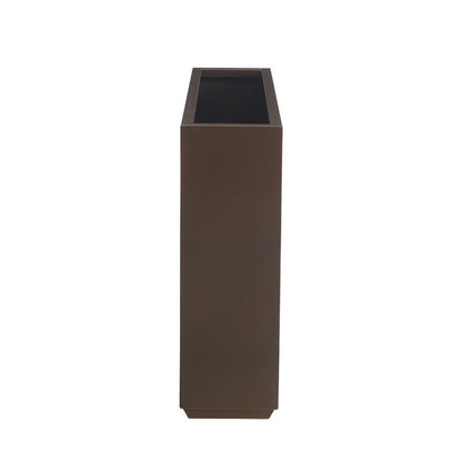 Jardinière métallique lourde pour plantes d'extérieur, 96 x 25 x 76 cm (L x l x H) de hauteur et de longueur, avec séparateur en métal - 96 x 76 x 25 cm
