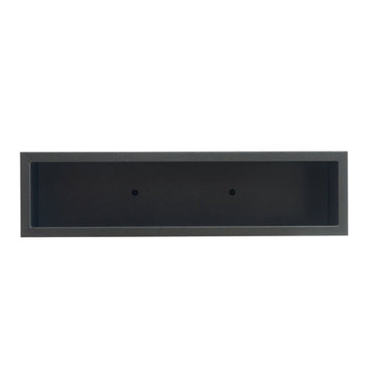 Jardinière métallique lourde pour plantes d'extérieur, 96 x 25 x 76 cm (L x l x H) de hauteur et de longueur, avec séparateur en métal - 96 x 76 x 25 cm