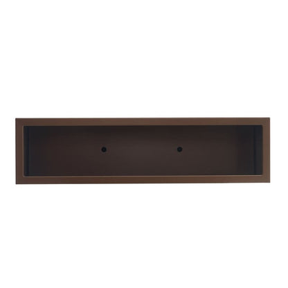 Jardinière métallique lourde pour plantes d'extérieur, 96 x 25 x 76 cm (L x l x H) de hauteur et de longueur, avec séparateur en métal - 96 x 76 x 25 cm