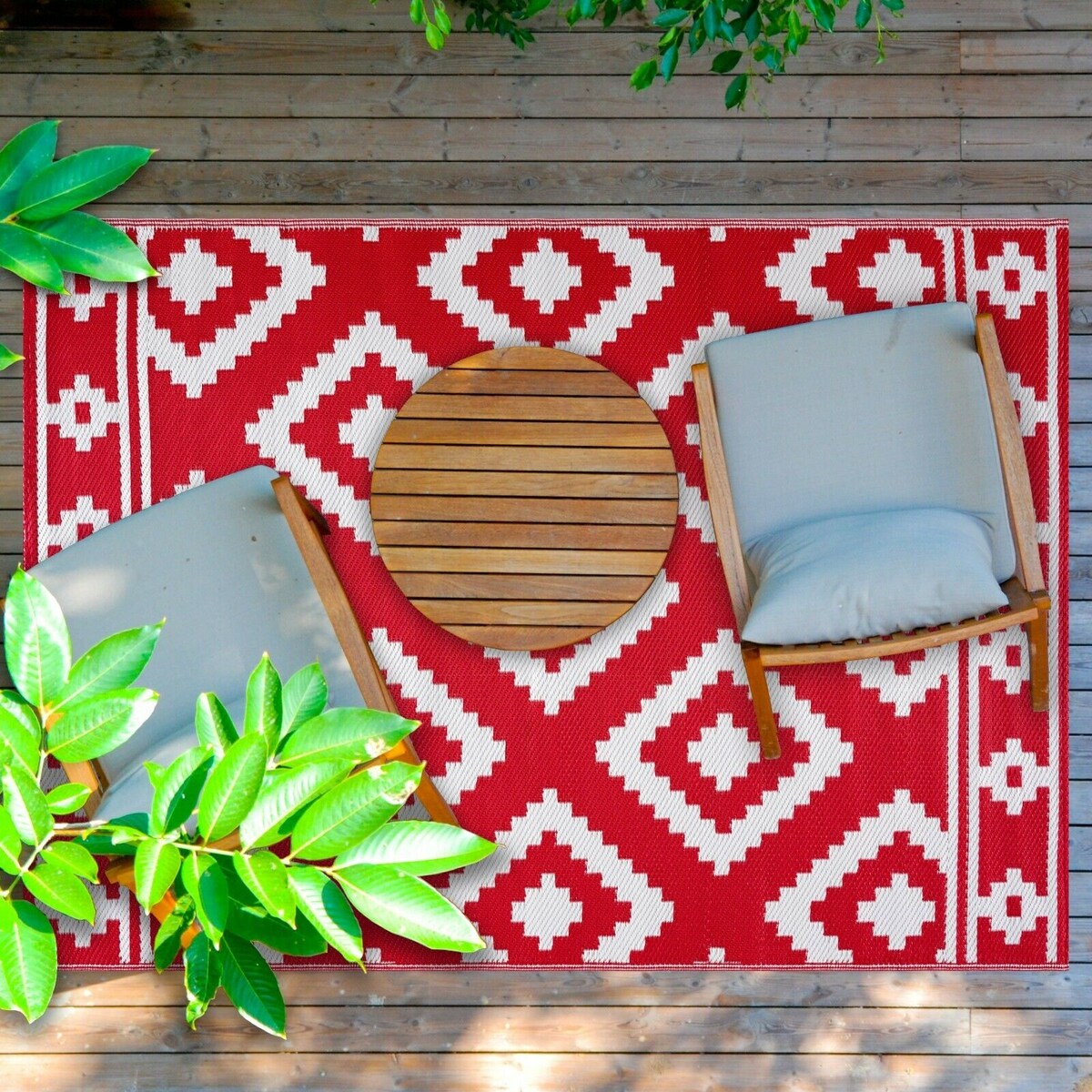 Tapis d'extérieur léger en plastique 100 % écologique Milan Design