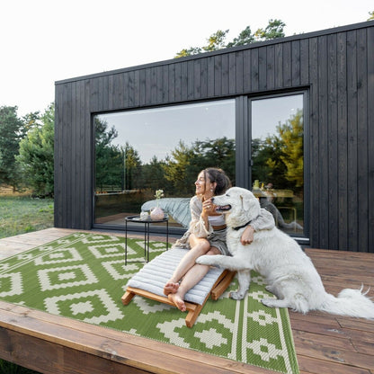 Tapis d'extérieur léger en plastique 100 % écologique Milan Design