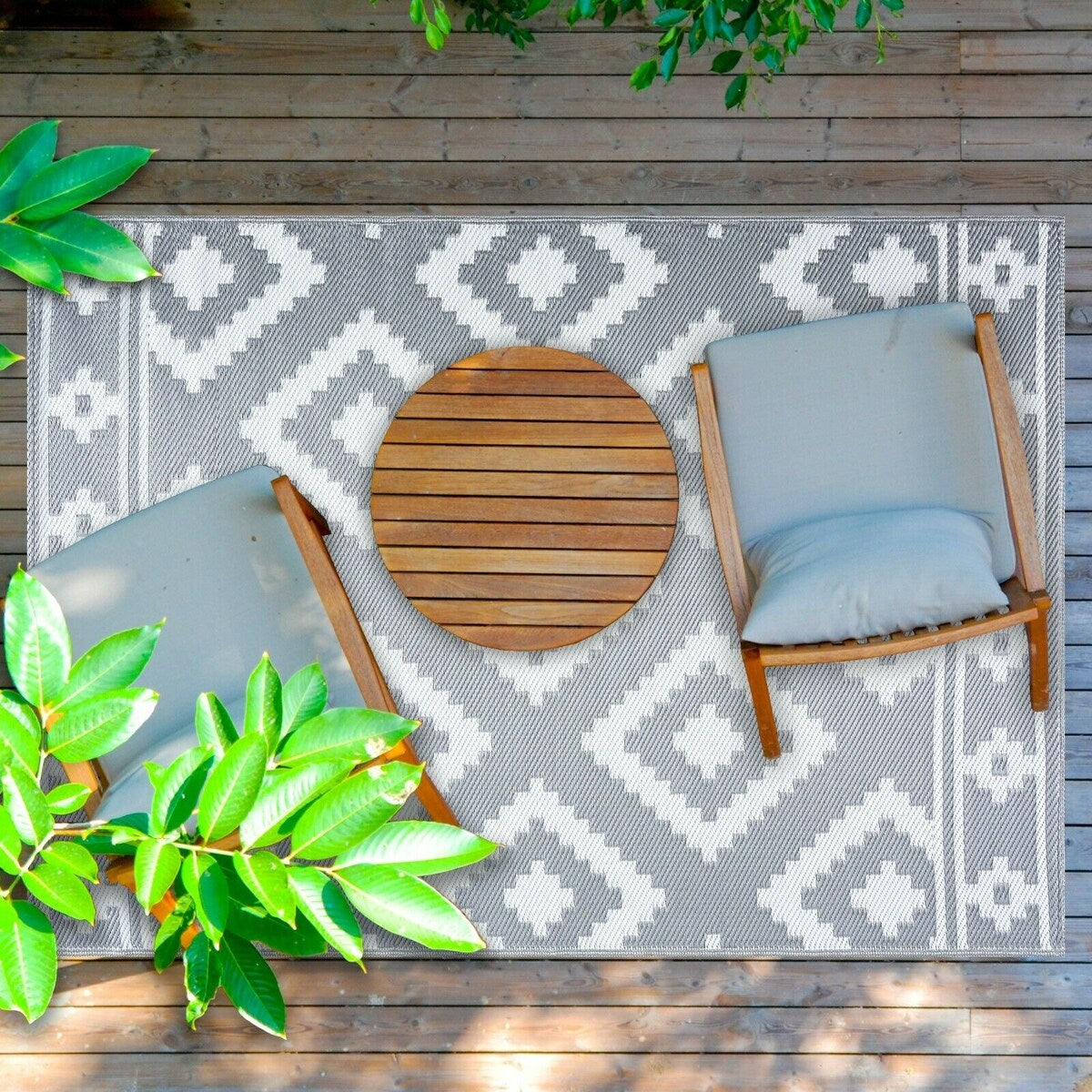 Tapis d'extérieur léger en plastique 100 % écologique Milan Design