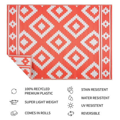 Tapis d'extérieur léger en plastique 100 % écologique Milan Design