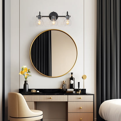 Applique murale moderne à 2, 3, 4 ou 5 lampes pour salle de bain, design minimaliste, en verre