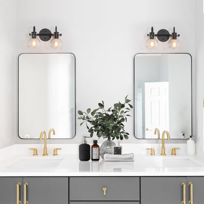 Applique murale moderne à 2, 3, 4 ou 5 lampes pour salle de bain, design minimaliste, en verre