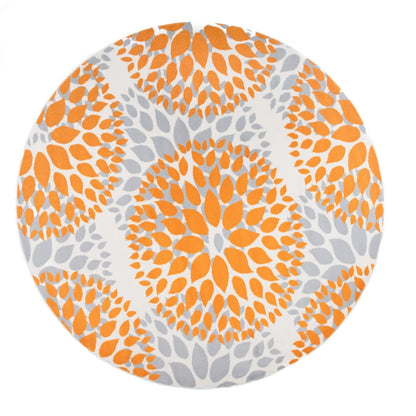 Tapis moderne à motifs floraux circulaires de la World Rug Gallery