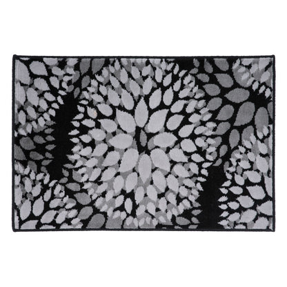 Tapis moderne à motifs floraux circulaires de la World Rug Gallery