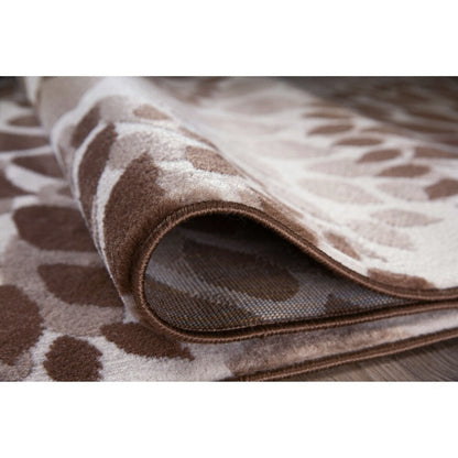 Tapis moderne à motifs floraux circulaires de la World Rug Gallery