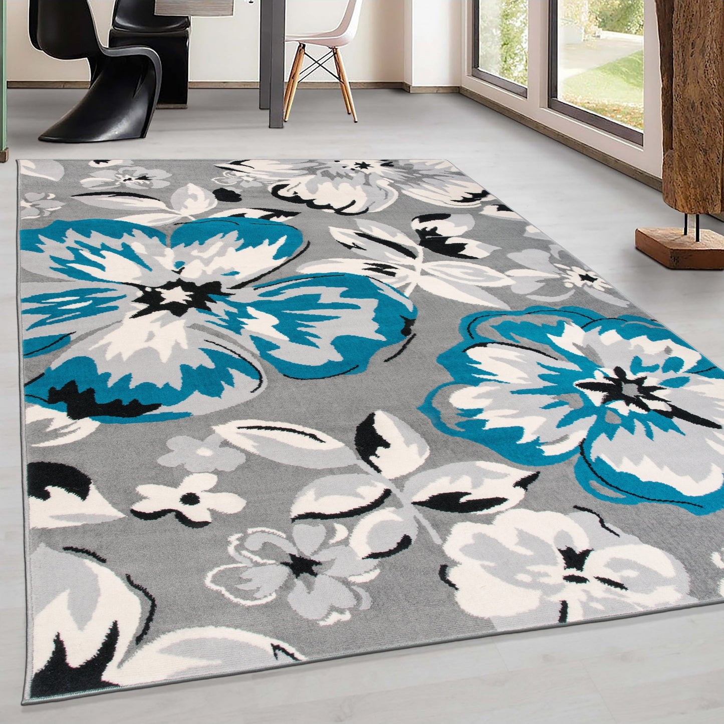 Tapis à motif floral moderne World Rug Gallery
