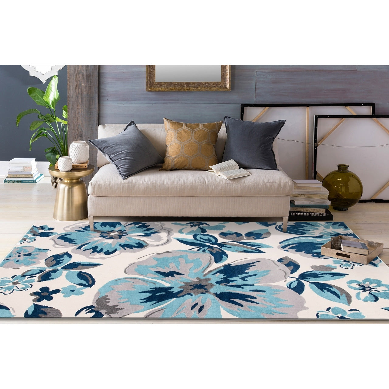 Tapis à motif floral moderne World Rug Gallery