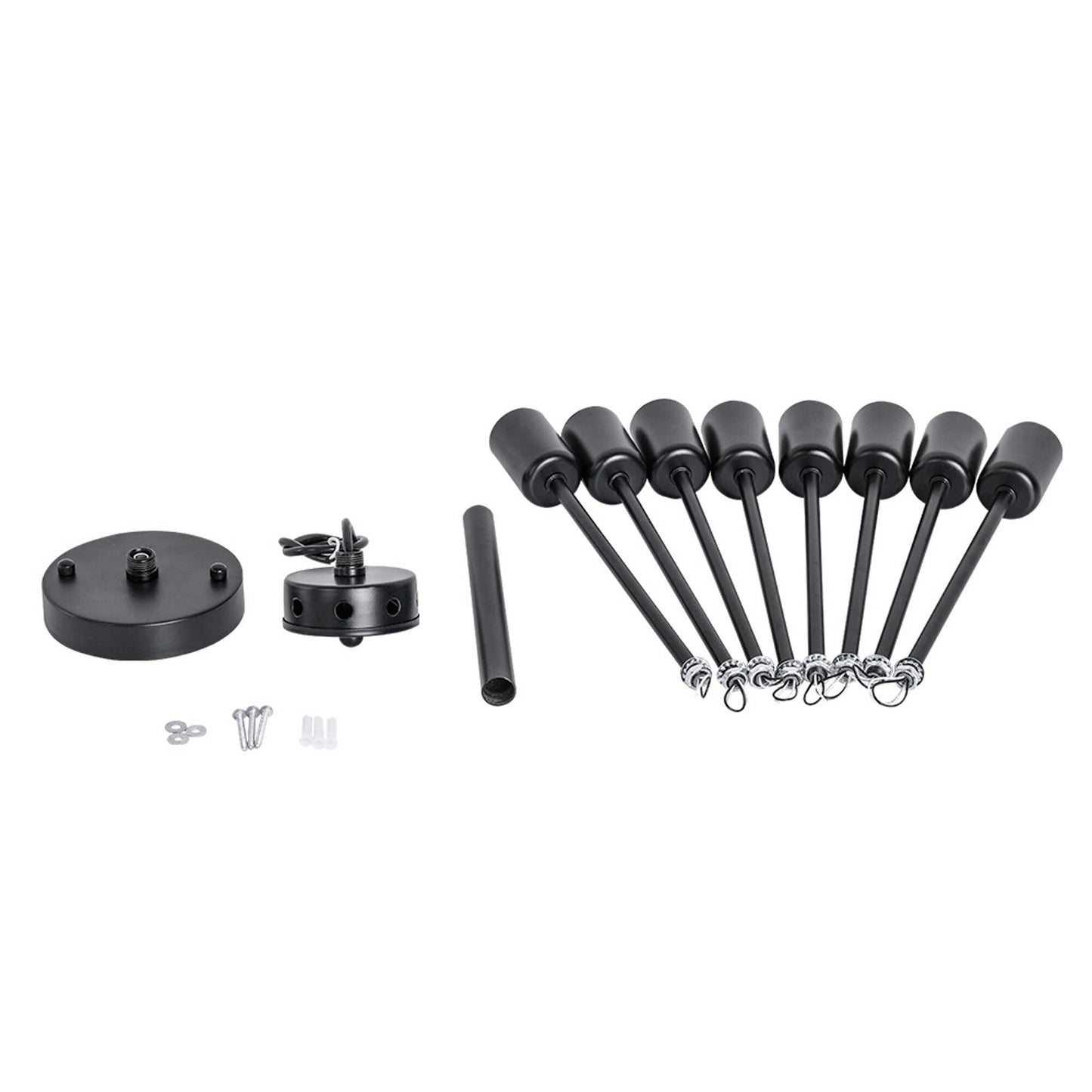 Plafonnier semi-encastré Spoutnik noir/doré pour salon, cuisine, bureau, chambre à coucher, hall d'entrée